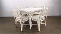 Wicker Table with Four Chairs