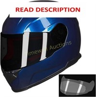 ILM Full Face Helmet Blue  DOT Model-817 (M)