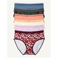 Joyspun Women's Hipster Panties, 6pk 8-10 AZ9