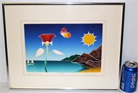 Framed Sea Rose Art Print Signed LE Print