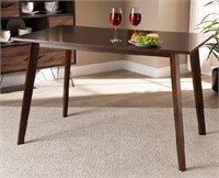 Baxton Studio Walnut Rectangle Dining Table