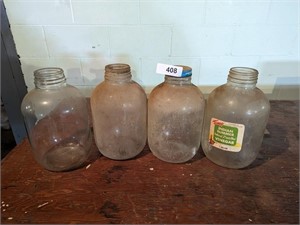 (4) 1-Gallon Glass Jars