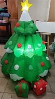 Inflatable Santa Tree Light up