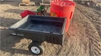 Lawn Cart, Fertilizer Spreader, Red Barrel