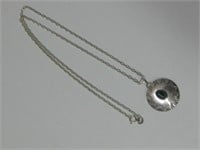 Sterling Silver & Malachite Necklace