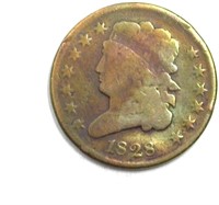 1828 1/2 Cent VG