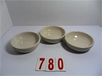 Set of 3 Dishes - Heritage Green  4.5 dia 1.5
