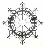 Large Iron Outdoor Candlestick Holder