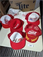 (7) Coca-Cola Hats