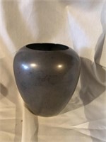 Vintage pewter vase