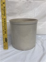 White stoneware crock