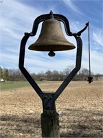 Antique Dinner Bell & Post if Wanted