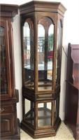 Beautiful Wood Curio Display Cabinet