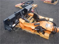 Unused Skid Steer Hydraulic Rotating Grapple