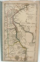 EARLY HAND COLORED MAP OF DELAWARE