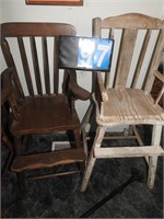 2 Vintage High Chairs