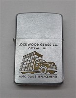 Ottawa, IL Lockwood Glass Zippo Lighter