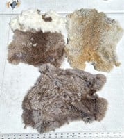 (3) rabbit furs