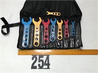 Aluminum wrenches in Black pouch