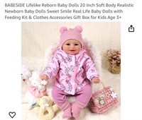 BABESIDE Lifelike Reborn Baby Dolls 20 Inch