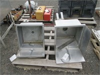 (2) Stainless Steel Wall Mount Sinks