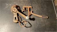 VINTAGE BELL SYSTEM CABLE CRIMPING TOOL AND NUT
