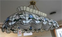 41” stained glass three bulb billiards style