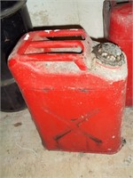 5 Gallon Metal Jerry Gas Can Full of Gas
