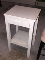 Painted Wood Table with Drawer