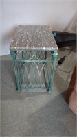 CAST IRON END TABLE
