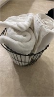 TOWELS IN EGG BASKET