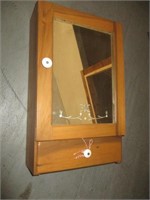 Country Chic Wood Vanity Cabinet w/ Mirror
