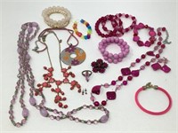 Pink Colored Costume Jewelry