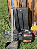 Assorted Tools and Batteries