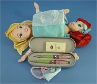 Disney Lot: Tinker Bell Pen & Pencil Set in Case