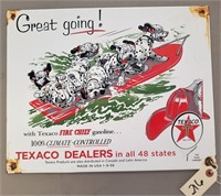 "Texaco Dealers" Porcelain Sign