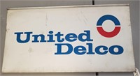 "United Delco" Double Sided Metal Sign