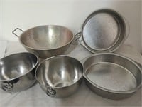 Doughmakers Cake Pans, Stainless Mixing Bowls &