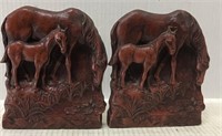 VINTAGE SYROCO HORSE BOOKENDS