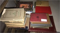 Vintage books of varying titles and subjects
