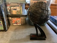 Borg sphere from Star Trek NSG with stand