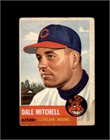 1953 Topps #26 Dale Mitchell VG to VG-EX+