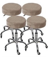 BUSAMEDO Set of 4 Khaki Stretch Velvet Bar