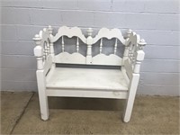 Homemade Small Painted Bench
