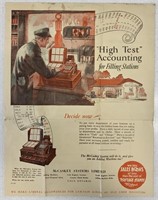 Vintage Gas Station Advertising Poster