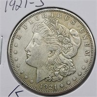 1921 S MORGAN SILVER DOLLAR