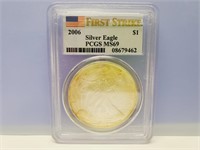 First Strike 2006 PCGS MS-69 Silver Dollar