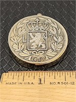 Vintage L7 1650 Lion & Crown Coin Flint