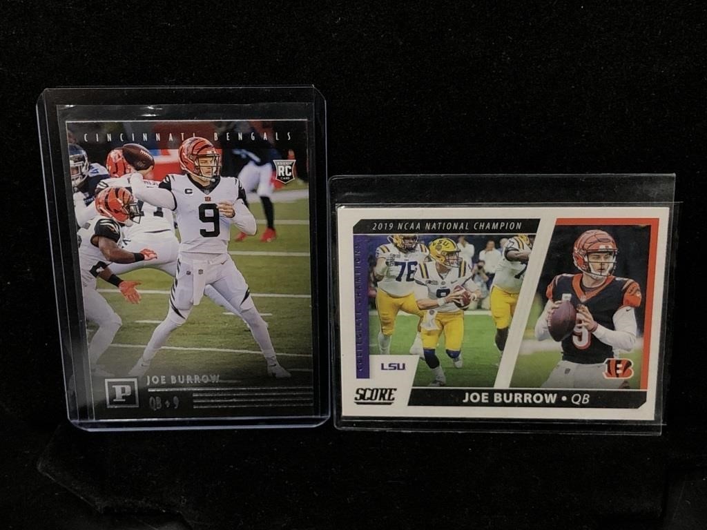 Joe Burrow Cards -JOE BURROW ROOKIE CARD JERSEY