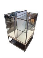 Store Display Case Metal & Glass Double sided